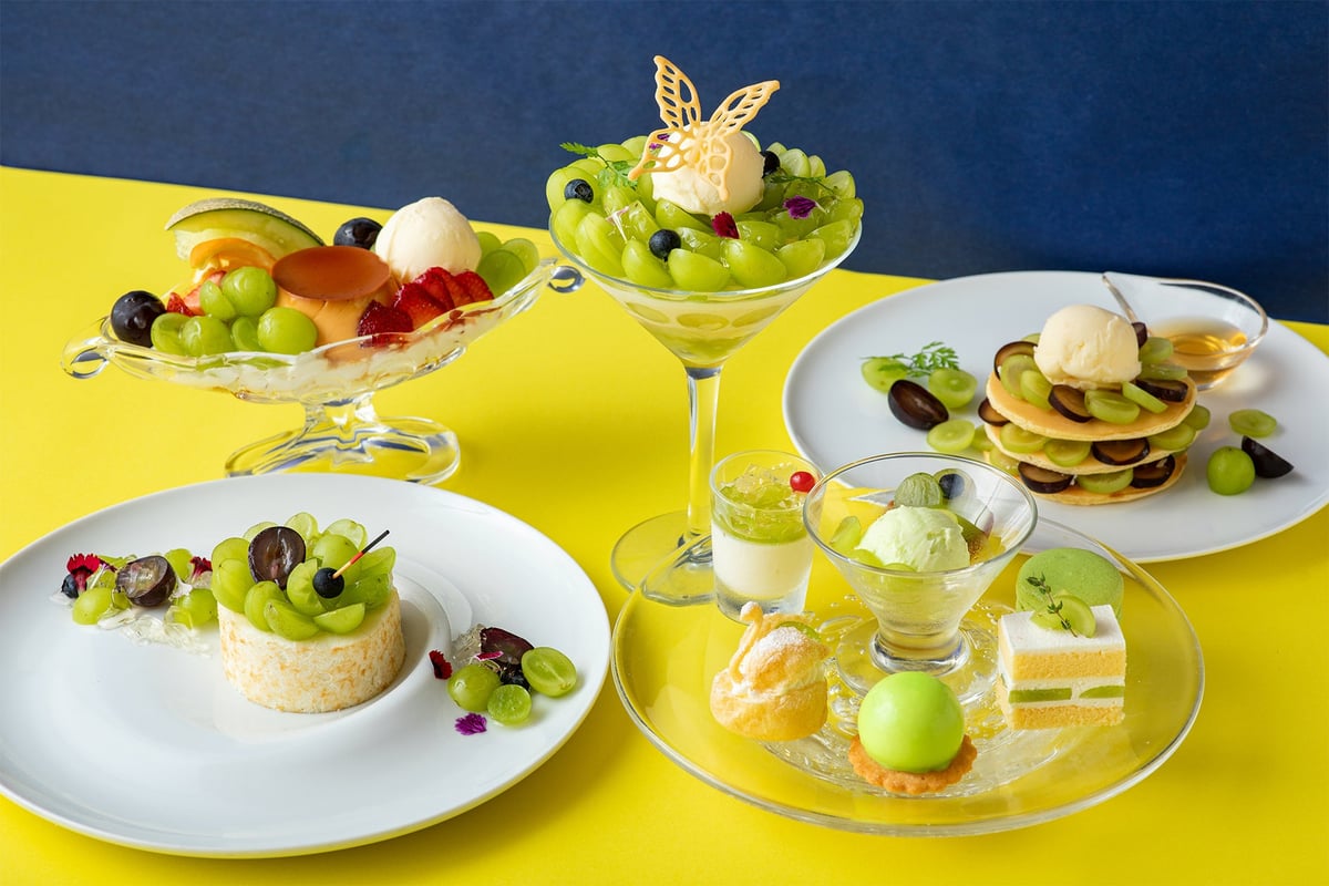 Shine Muscat Sweets Fair Debuts at Odakyu Hotel Century Southern Tower Lounge in Tokyo