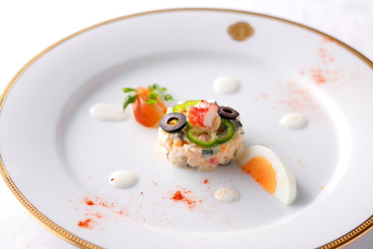 King Crab Salad in Classic Style