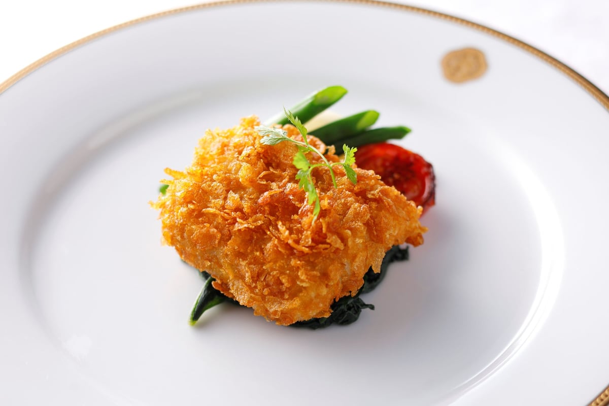 Flounder Fish with Cornflake Fry and Homemade Tartar Sauce