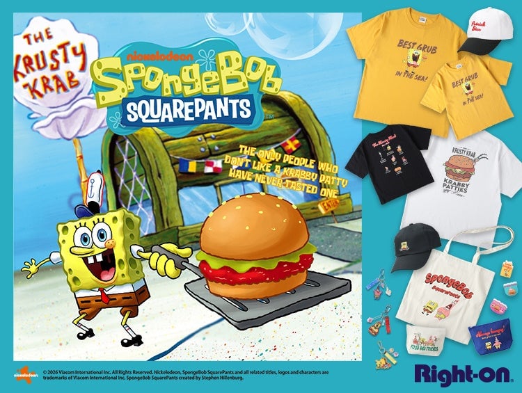 SpongeBob Collaboration Items Launch at Right-on Stores Across Japan