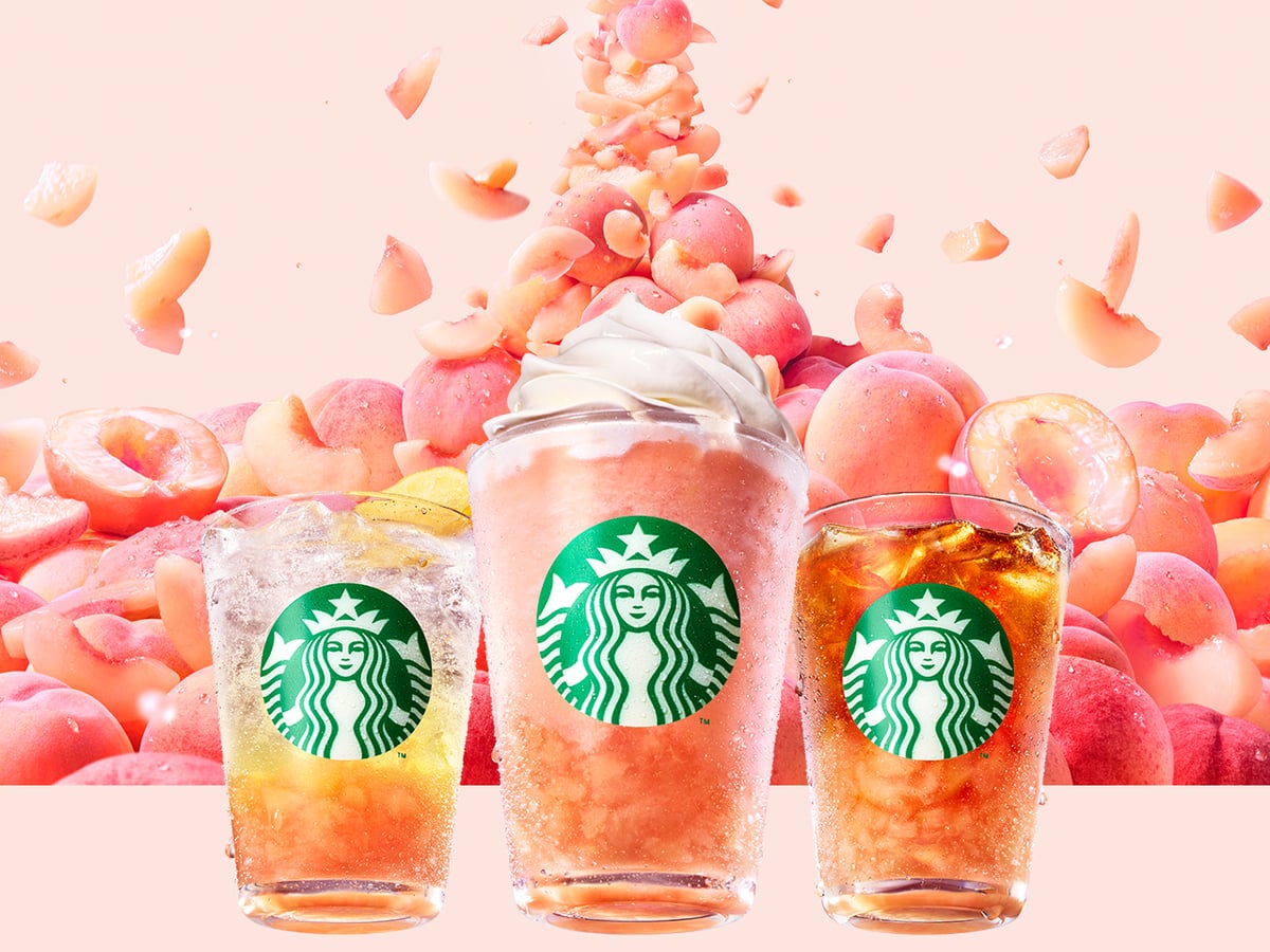 Starbucks Japan Unveils New Peach Beverages for Summer June 24