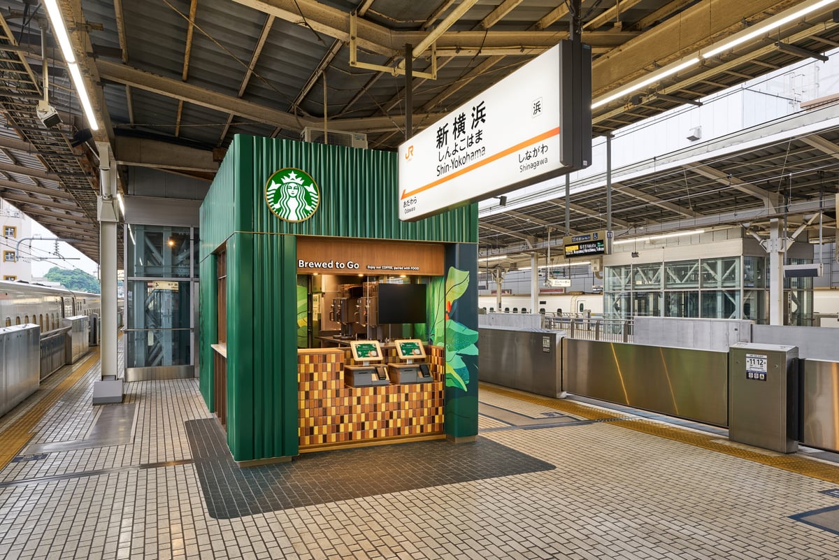 Starbucks Enhances Travel Experience at JR Shin-Yokohama Shinkansen Platform with New Cashless Payments