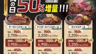 Steak no Asakuma Offers 50% Extra Meat on Sirloin, Tenderloin, and Rump Steaks in Aichi