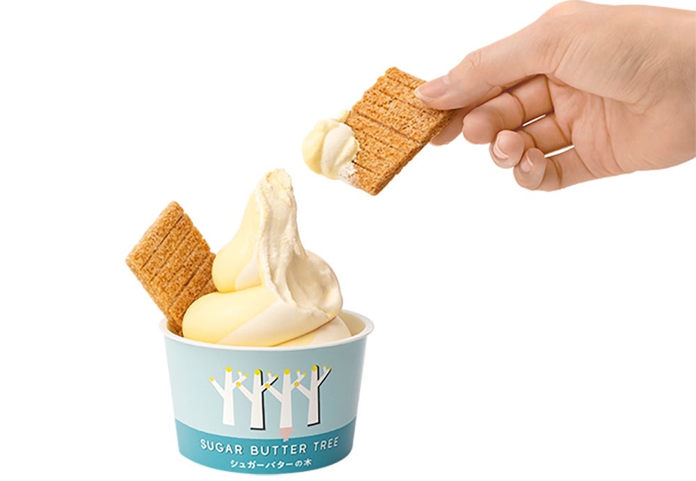 Sugar Butter Tree Soft Serve Arrives in Kyushu with Two Unique Flavors at Koga Service Area
