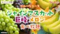 sweets paradise all you can eat shine muscat kyoho melon 01