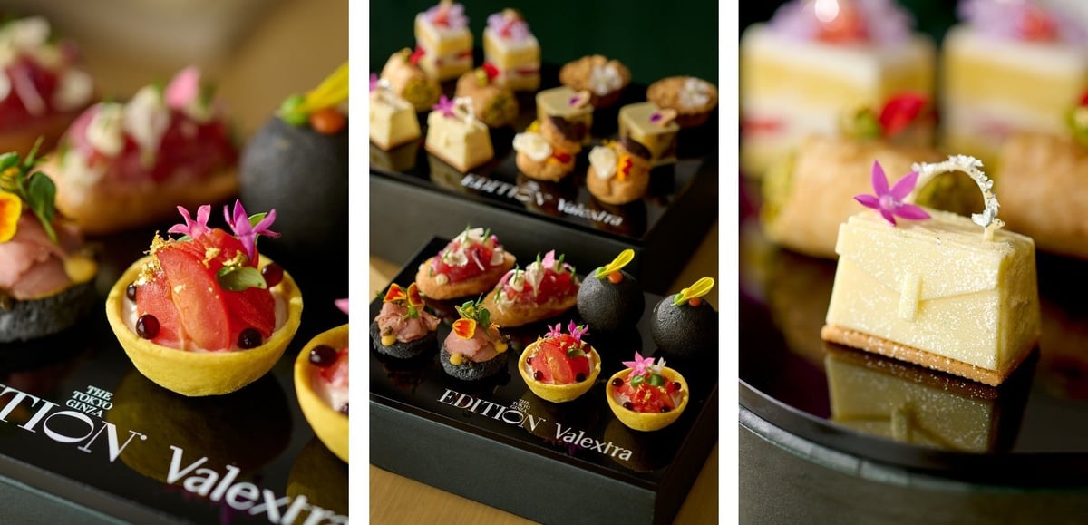 Tokyo EDITION Ginza and Valextra Collaborate on Valextra Afternoon Tea in Tokyo