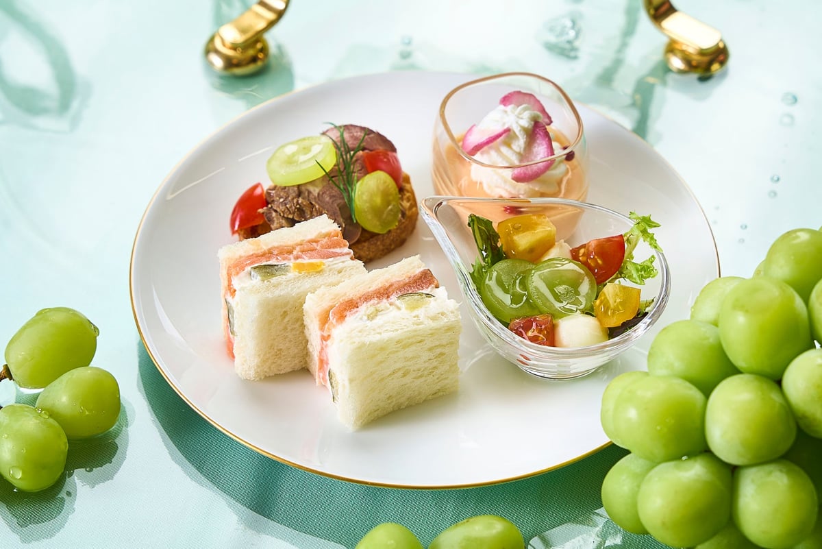 Third tier of Shine Muscat Afternoon Tea