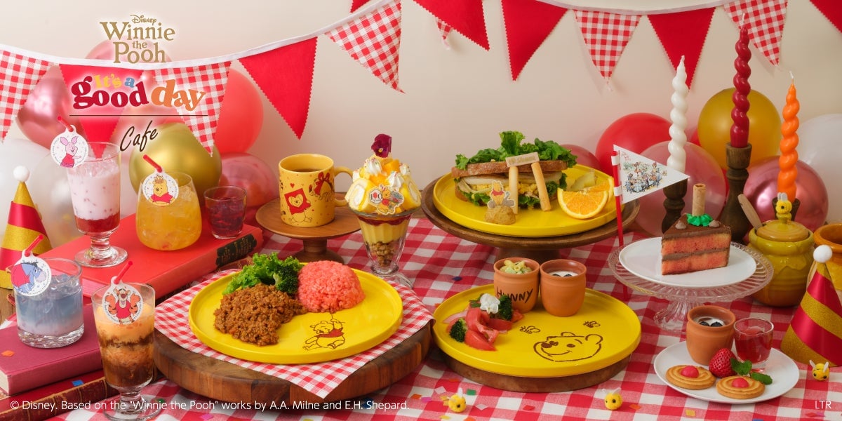 Winnie the Pooh OH MY CAFE Offers Menu Items from ¥290 to ¥1,790 in Tokyo and Osaka