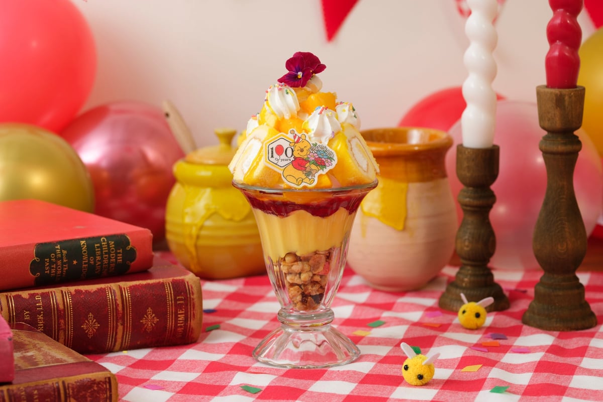 100th Anniversary Celebration Parfait — ¥1,690 (tax included)