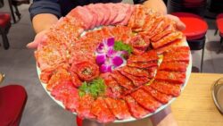 yakiniku gyokaido 1 1kg king size meat platter shin koiwa 01