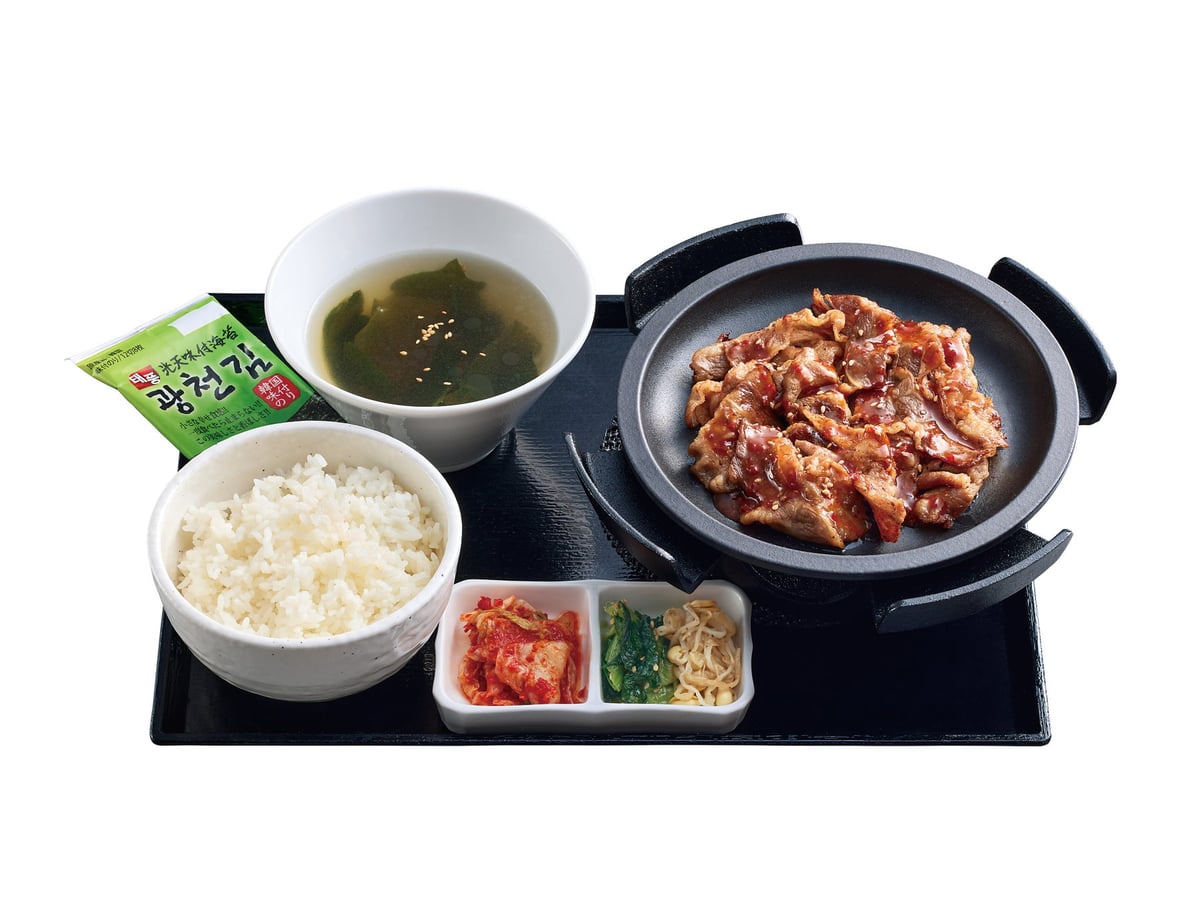 Teppan Kalbi Set (Small) — ¥990 (tax included)