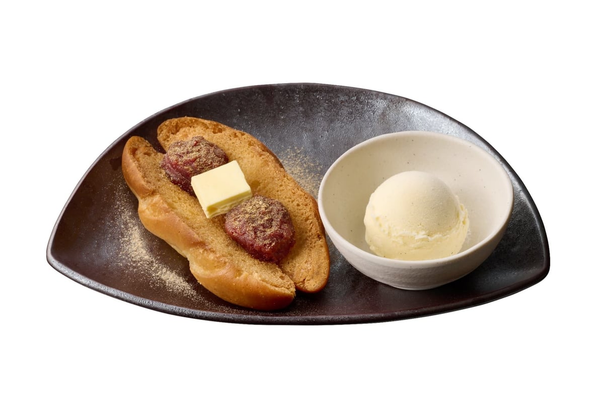 Fried An Butter Bread & Vanilla Ice Cream, inspired by Daifuku — ¥460 (tax included)