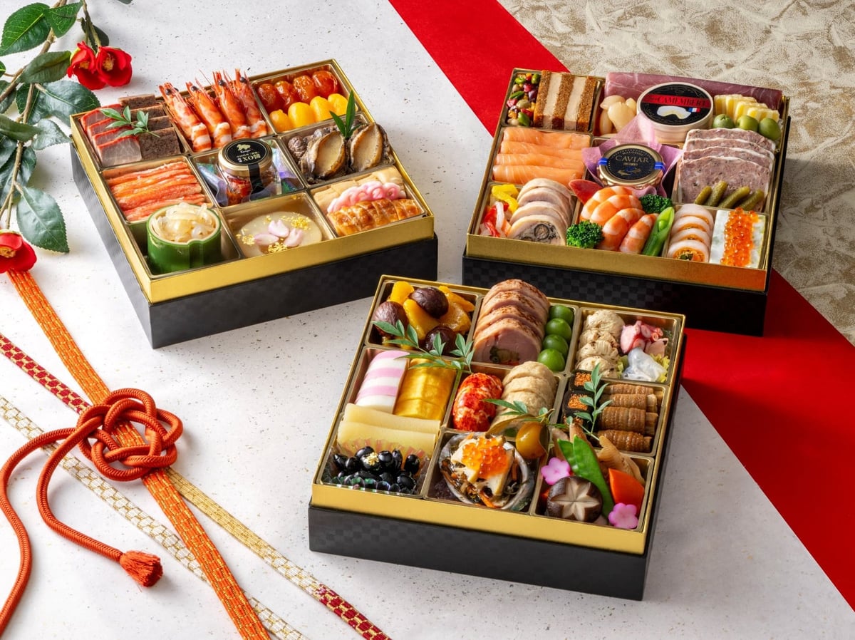 Yokohama Grand Intercontinental Hotel Offers Luxurious 2027 Osechi Three-Tiered Set