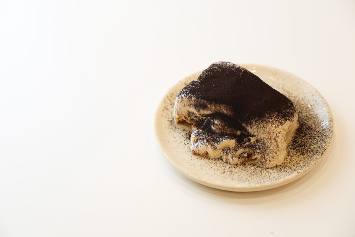 Limited quantity homemade Tiramisu prepared in-house.