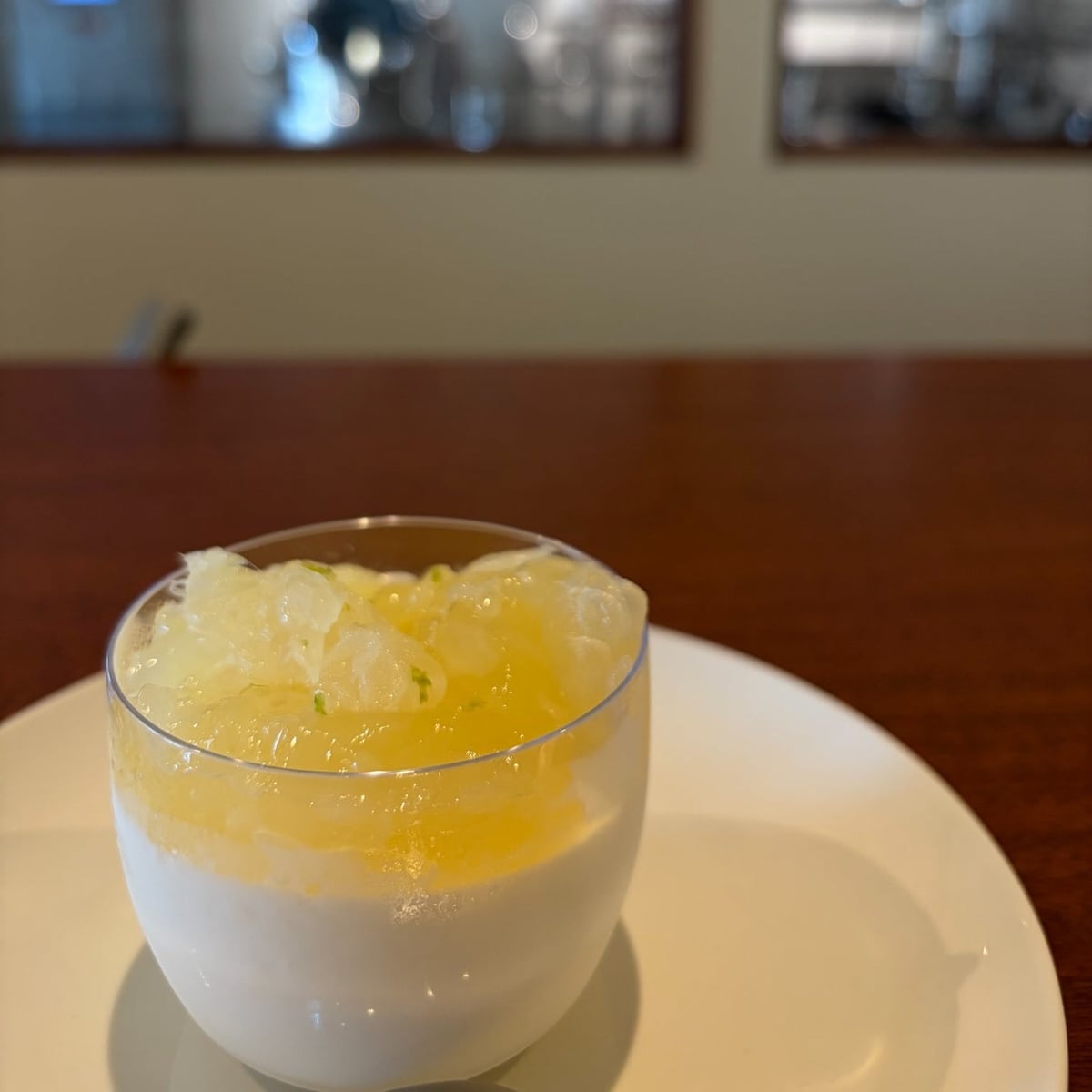 Blancmange using Haruka citrus from Itoshima
