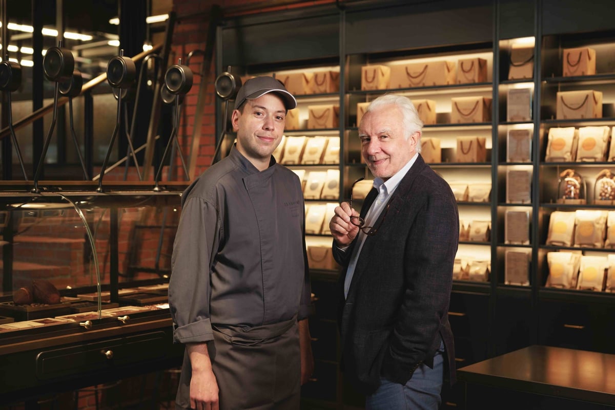 Right) Alain Ducasse, Left) Patrick Paya, Asia Executive Chef Chocolatier & Pastry Chef