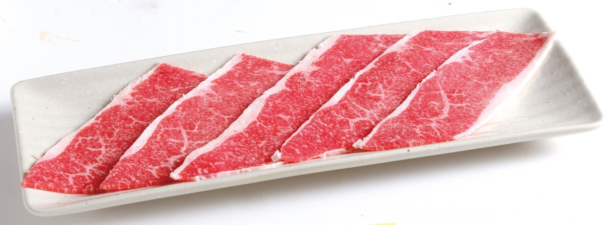 ¥759 Miyazaki Beef Otsukimi Sukiyaki Kalbi at Amiyaki-tei, Central Japan