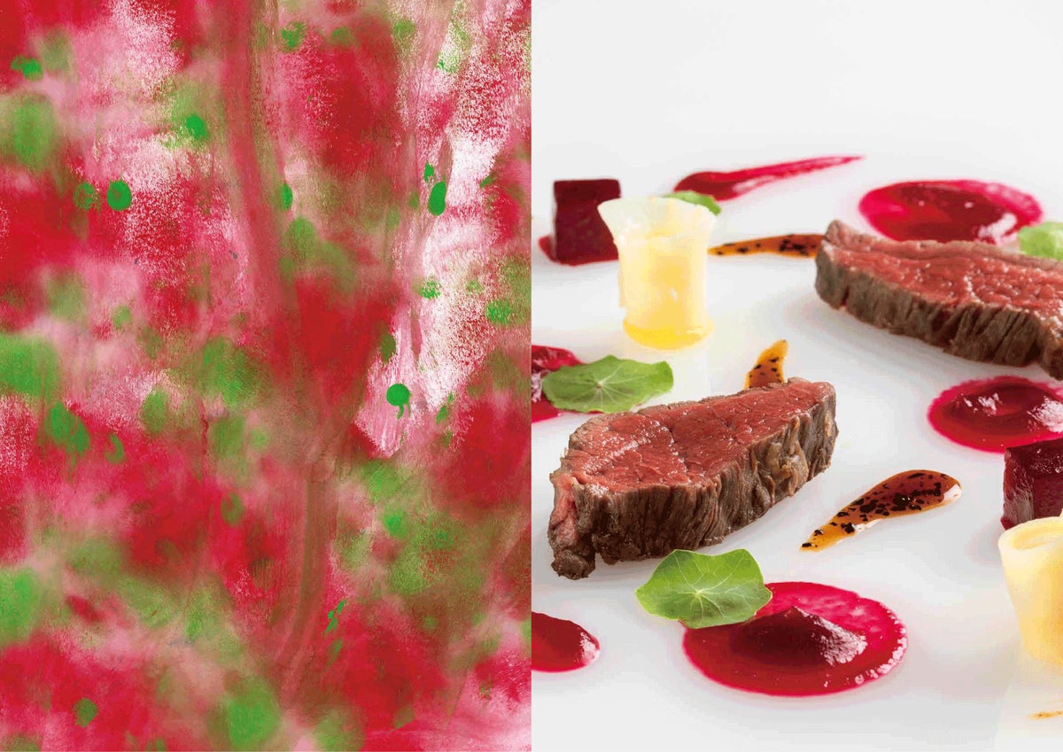 Main course and Toko's artwork (2018).