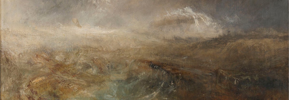 J.M.W. Turner 'The Wreck of the Hope' (partial) 1840-45 Oil on canvas Tate Gallery Photo: Tate