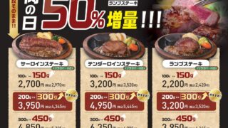50% More: Asakuma Sirloin, Tenderloin and Rump Steaks in Aichi