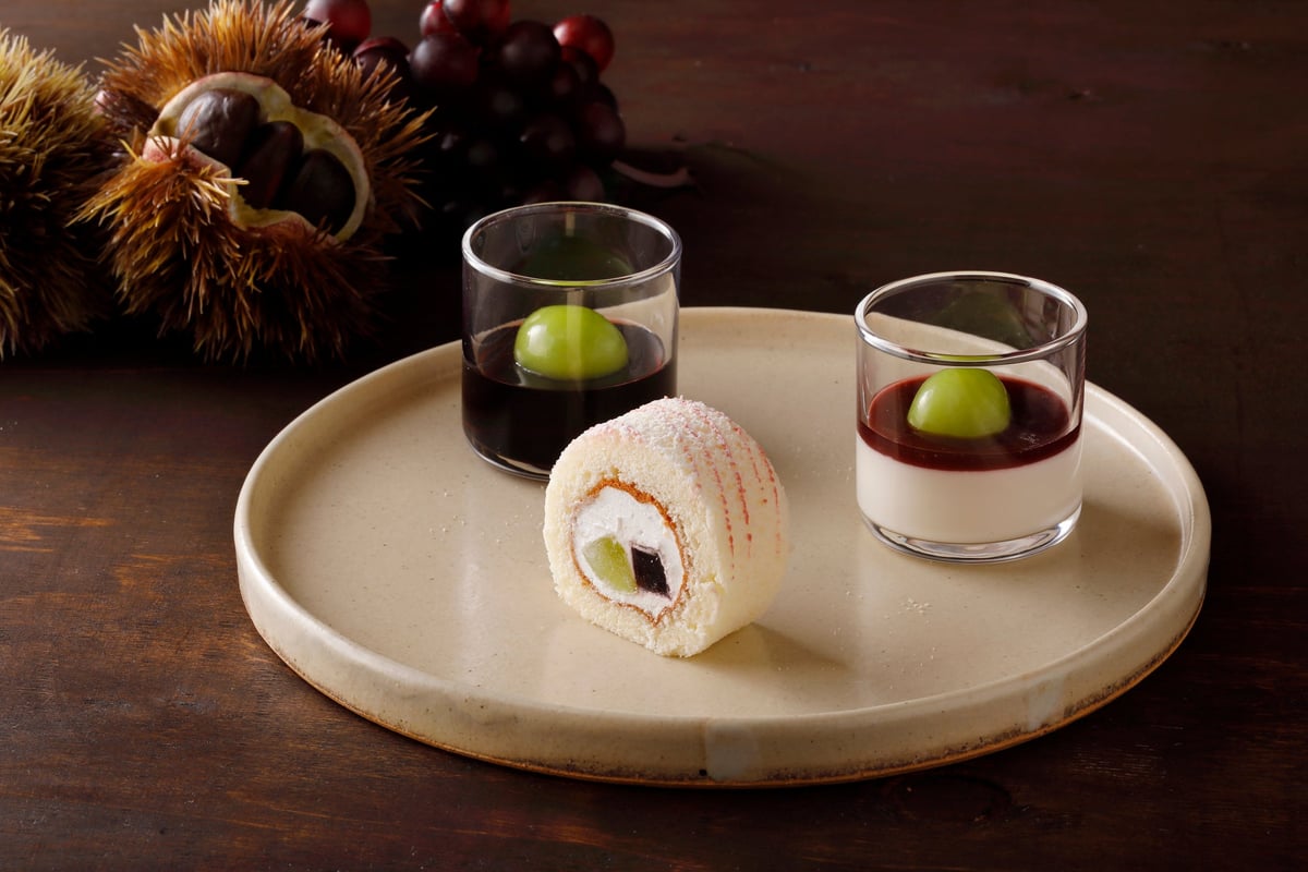 Autumn Sweets Buffet at Hotel New Otani Tokyo Featuring Chestnuts and Grapes