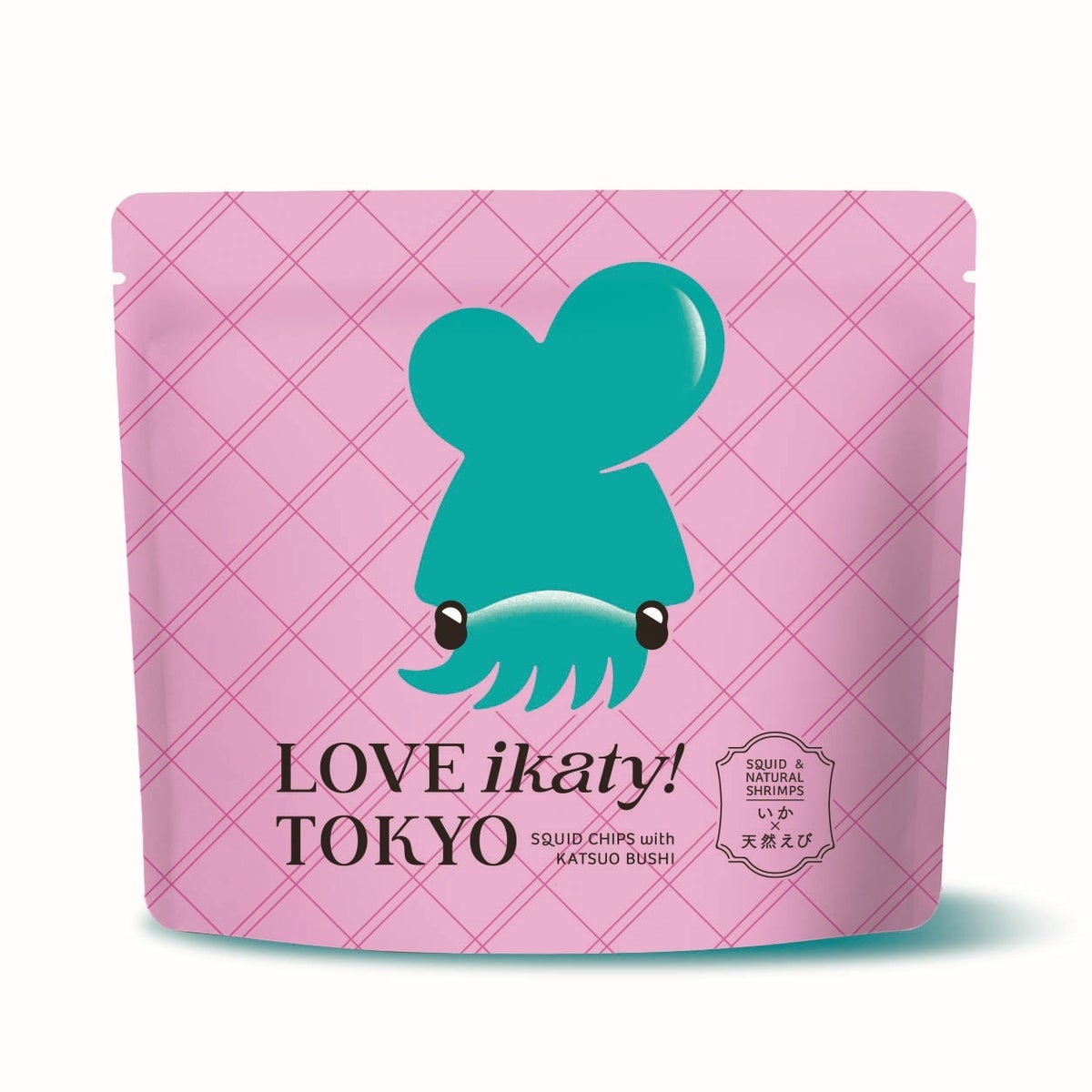 LOVE ikaty! TOKYO Stand Pack 21g — ¥486 (tax included), 6 packs for ¥842 (tax included), 10 packs for ¥1,404 (tax included)