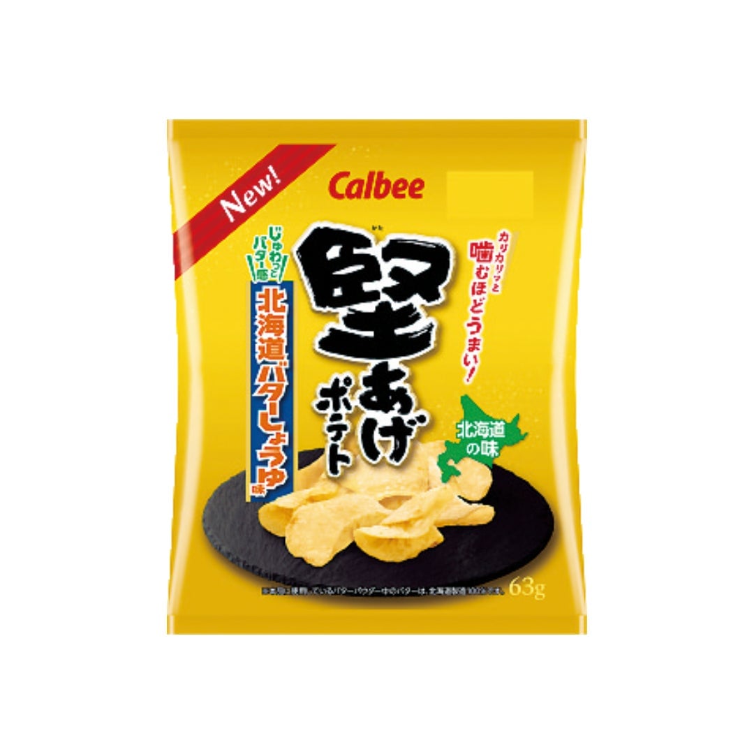 Calbee Kataage Potato Hokkaido Butter Soy Sauce Flavor — ¥150 (tax included)