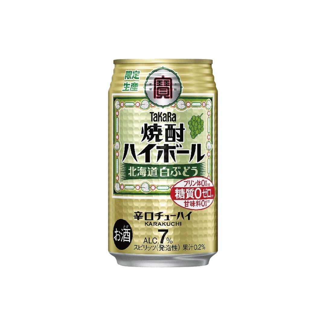 Takara Shochu Highball Hokkaido White Grape 350ml — ¥119 (tax included)