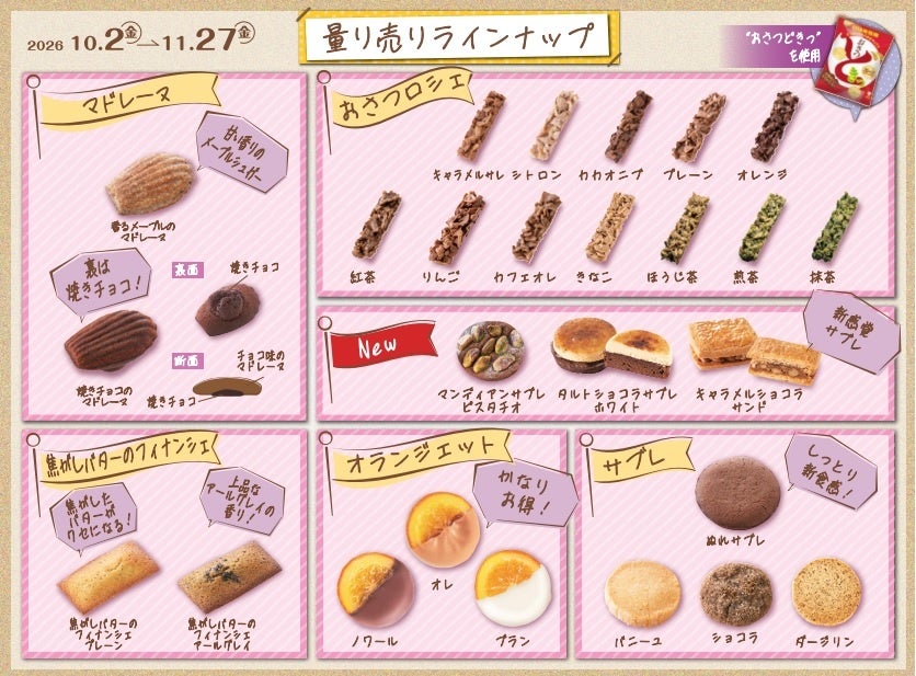 3 New Treats Debut at UHA’s Cagi de rêves Osaka Marche From October 2