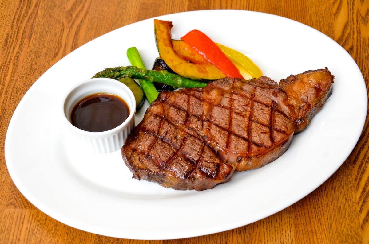 Enjoy the natural umami of the meat with our signature direct-fire grilled ribeye steak.