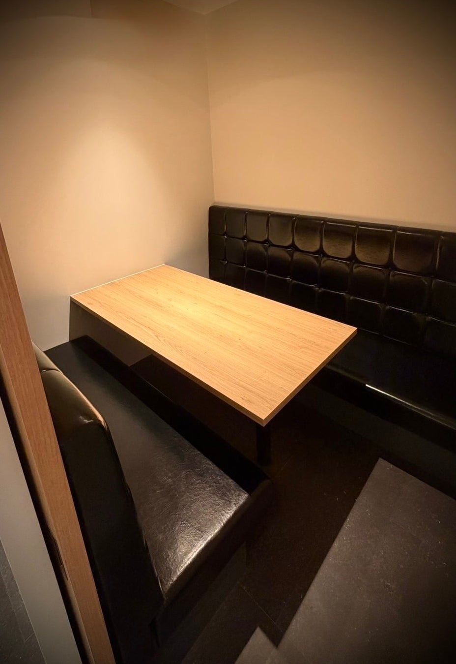 Private rooms for four, perfect for families or friends to enjoy meals and conversations comfortably.
