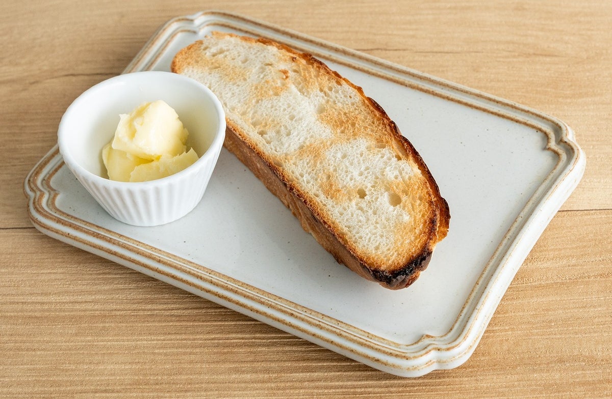 A. Butter: Jersey cows living freely in the lush environment of Hachijo Island floating in the Pacific Ocean. Made with care over time to highlight the rich flavor of their milk, this is a rich, unsalted butter.