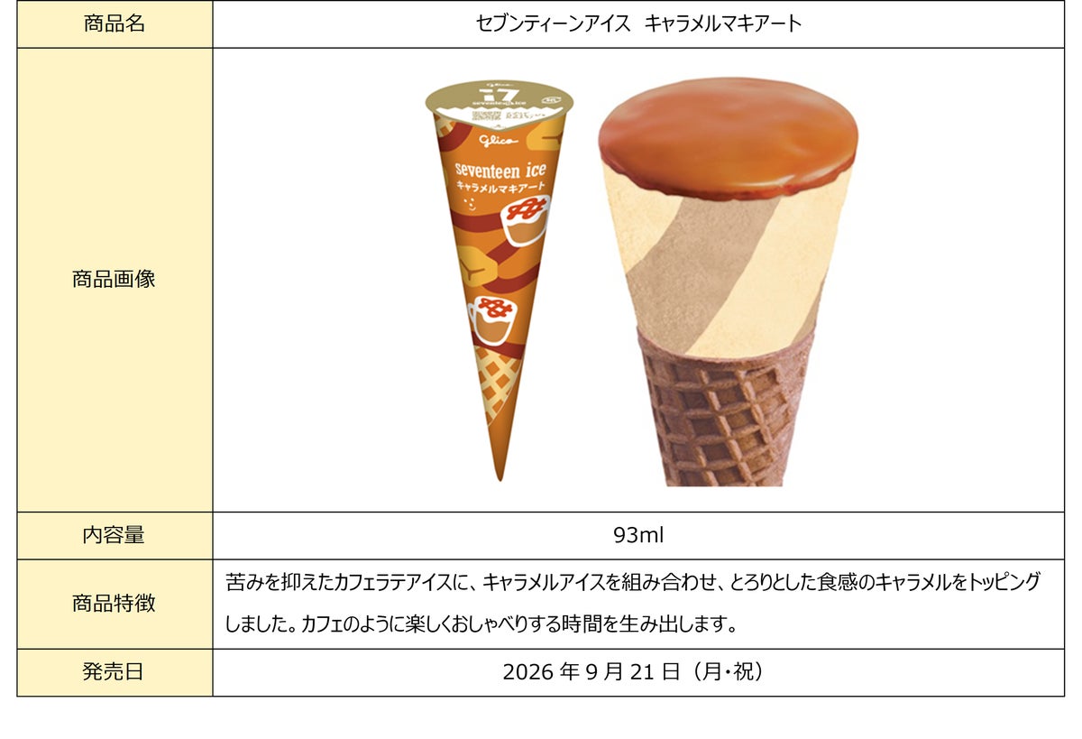 Ezaki Glico to Launch Seventeen Ice Caramel Macchiato Nationwide Sept. 21