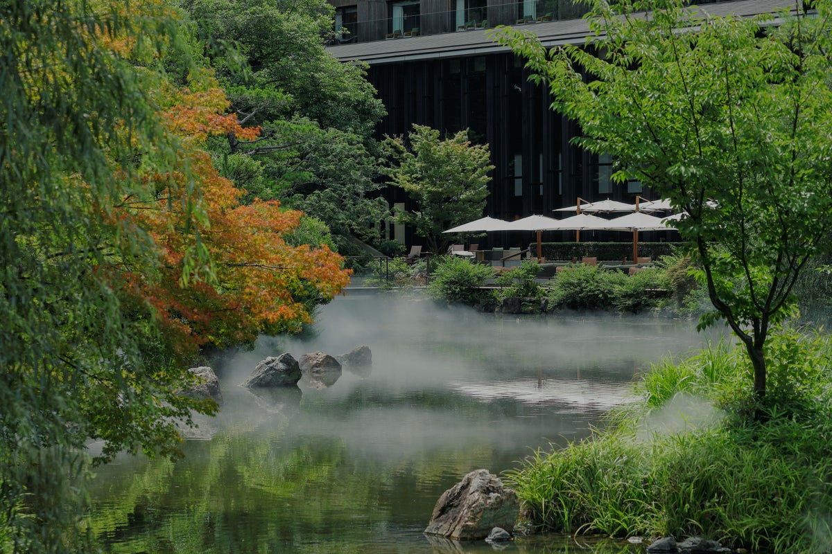 ¥3,500 Autumn Sweet Potato Anmitsu at Four Seasons Hotel Kyoto