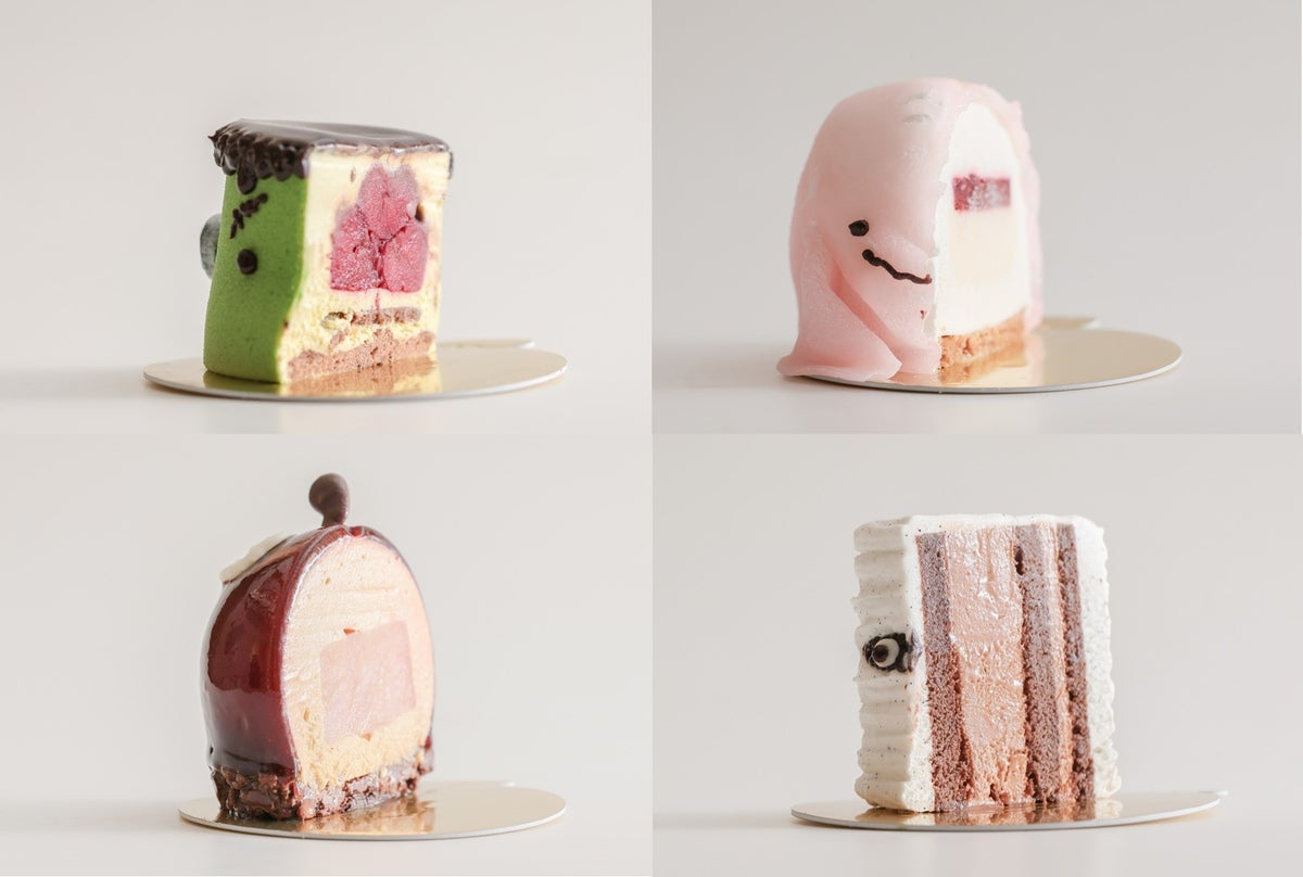 Cross-section of the Halloween Limited Petit Gâteaux 4 Varieties