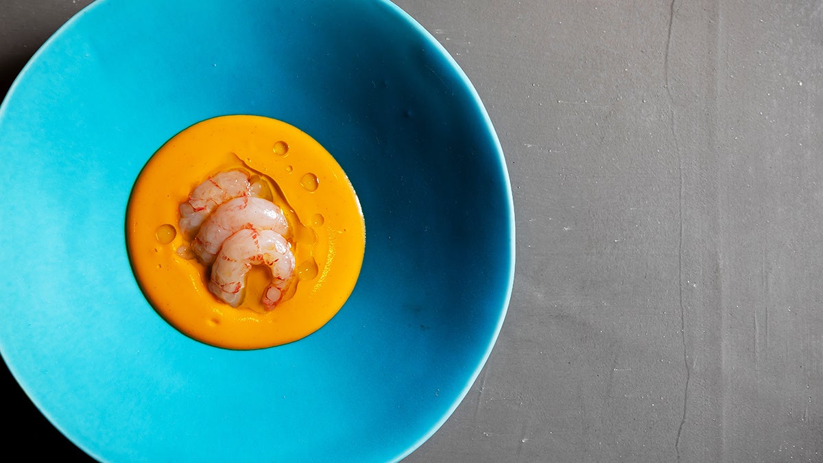 Ginza Quinto Specialty 'Sweet Shrimp and Tomato Salad Salmorejo'