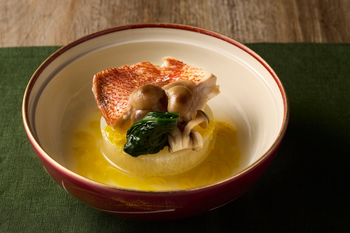 Steamed Red Fish with Sake