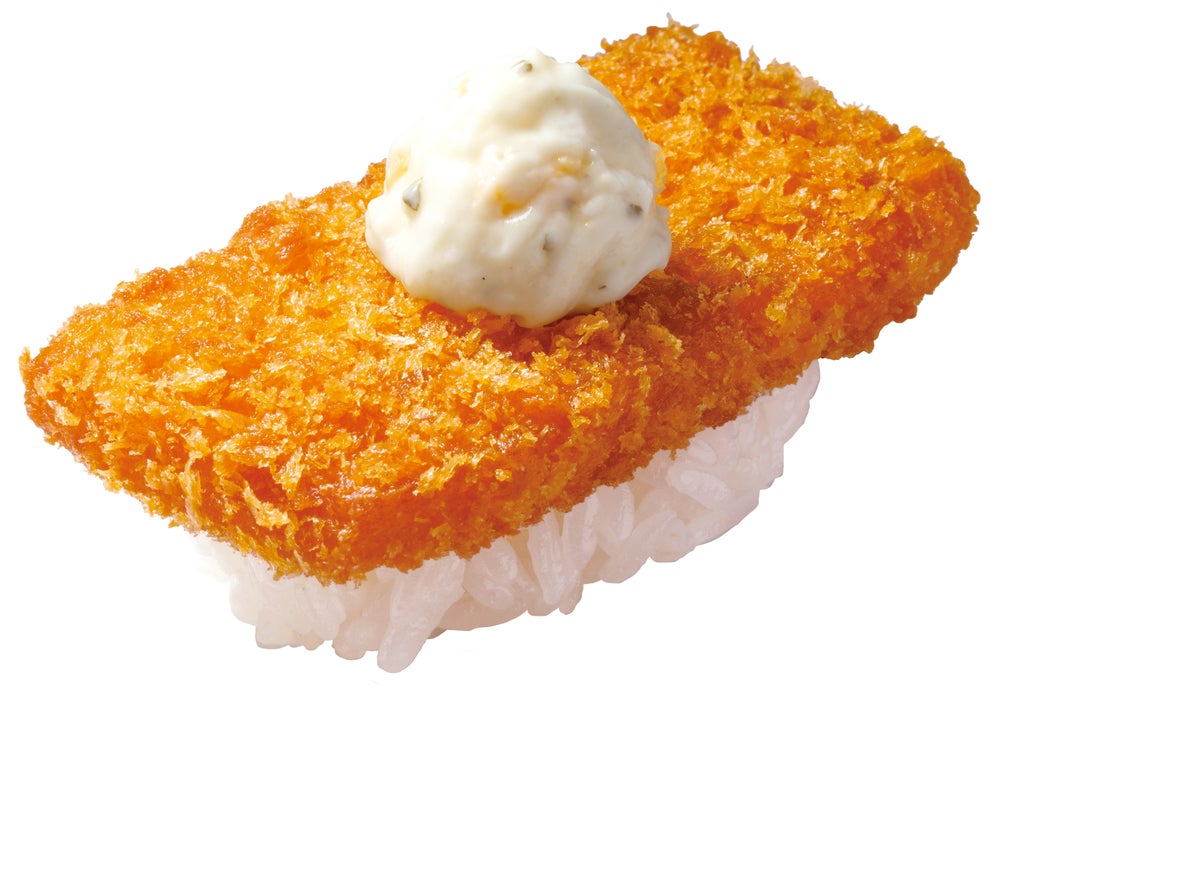 Ham Katsu Nigiri — ¥160 (tax included ¥176) Available until October 5 (Monday).