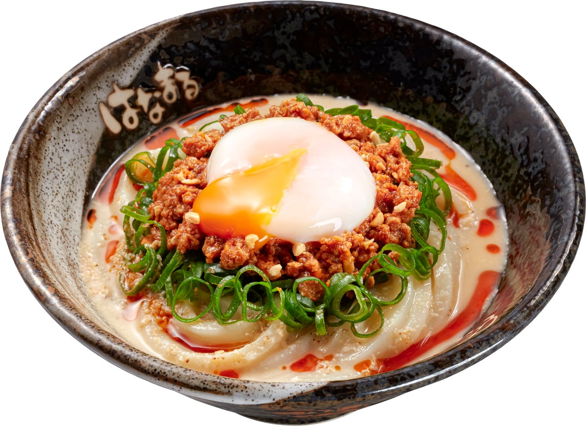 Warm egg sesame tantan udon — ¥1,300 (tax included)