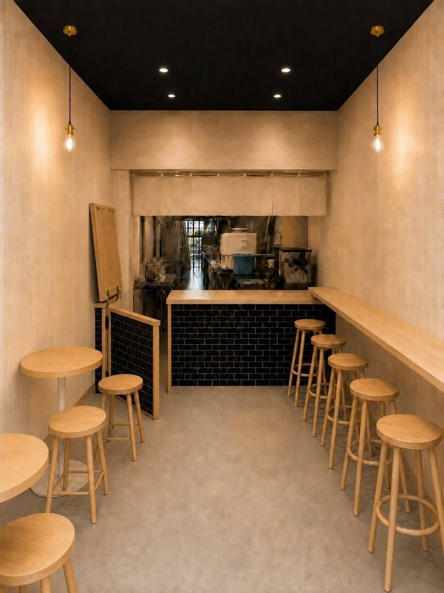 Enjoy inside the shop or outside.
