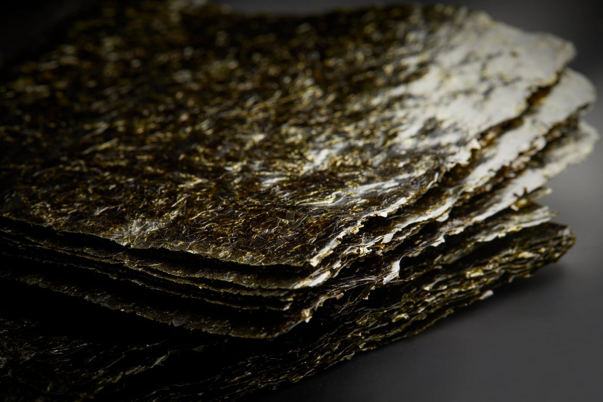 Premium nori from Ariake, thick and high quality.
