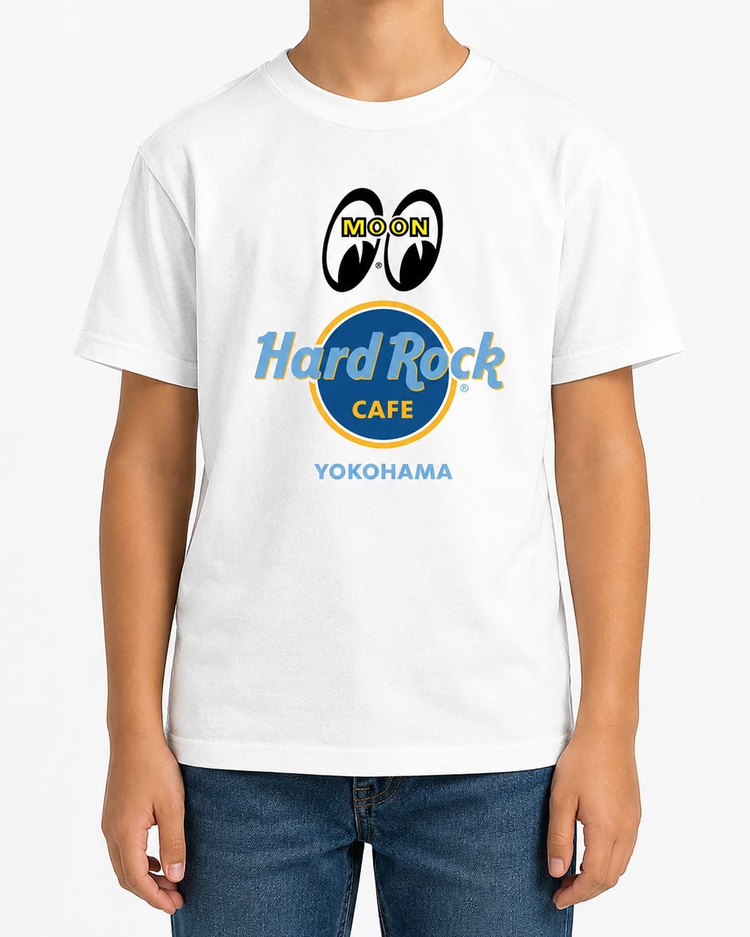 「MOONEYES」×Hard Rock CAFE Yokohama KIDS LOGO TEE」 ¥4,400 (tax included)