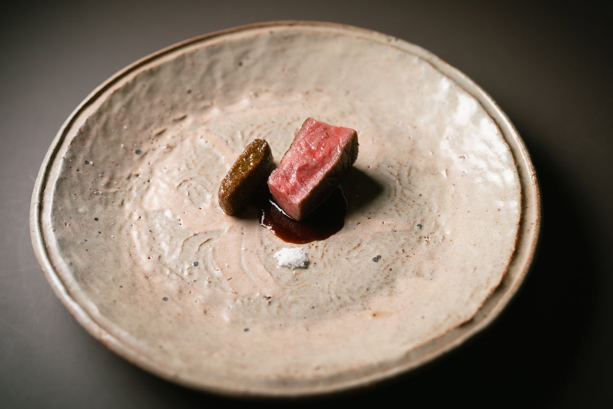 Sample dish from the course menu.