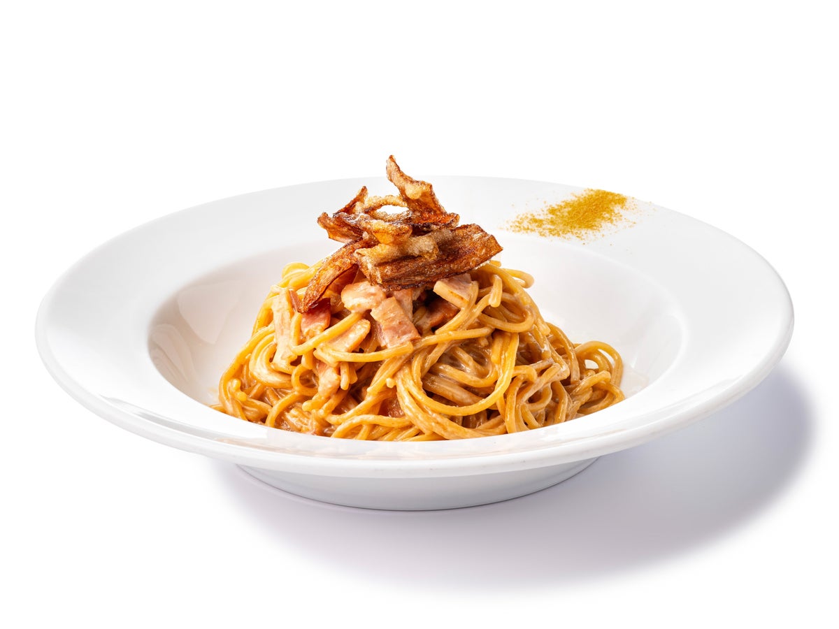 Hojicha Fragrant Cream Pasta / Platinum Fish (Kanda Manseibashi)