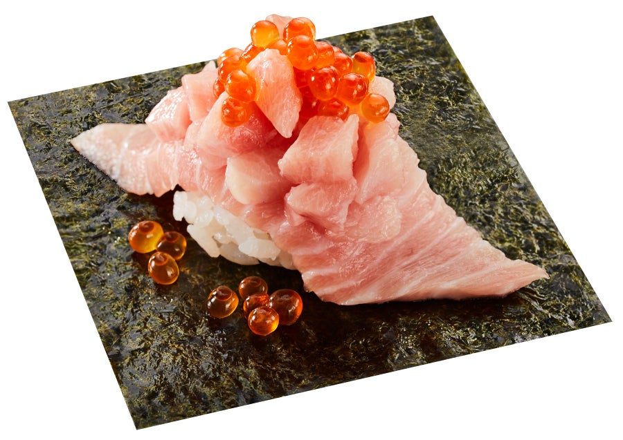 In-store sliced Otoro for ¥173 per piece.