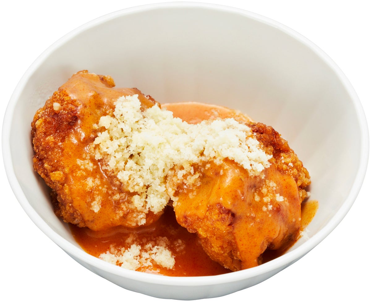 Inside Fried / Caution Spicy.