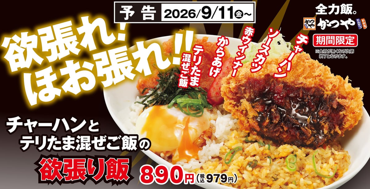 Katsuya Launches ¥890 Chahan & Teritama Mixed-Rice Dish in Japan