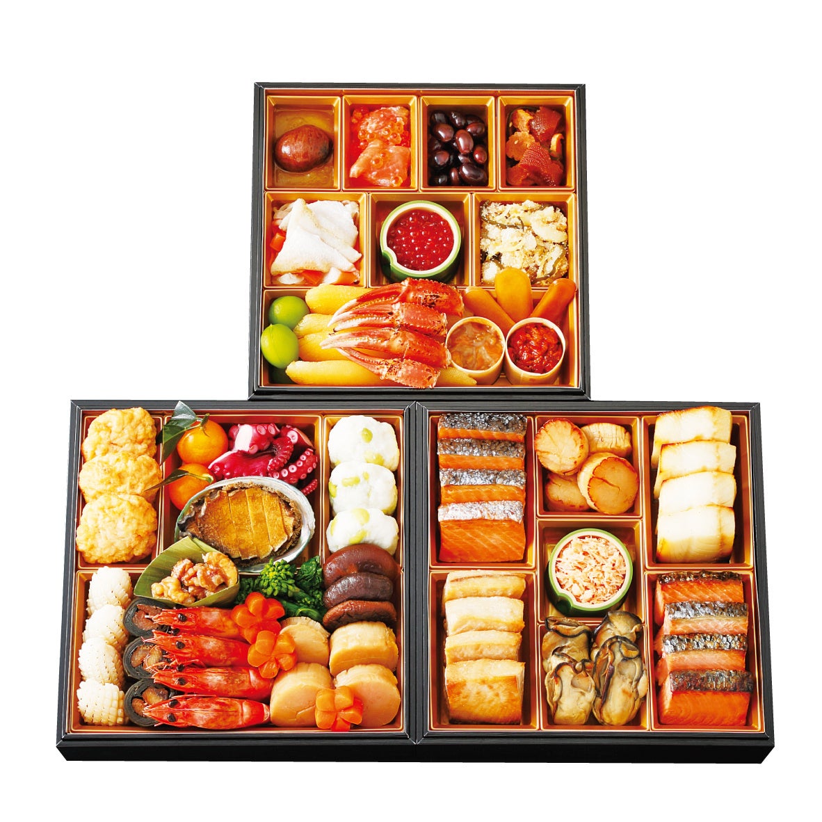 44. Niigata Kajimaya Japanese three-tiered limited set