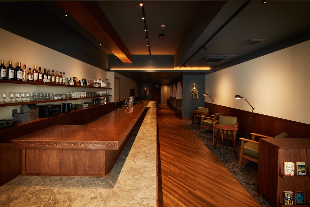 The interior has a calm atmosphere.