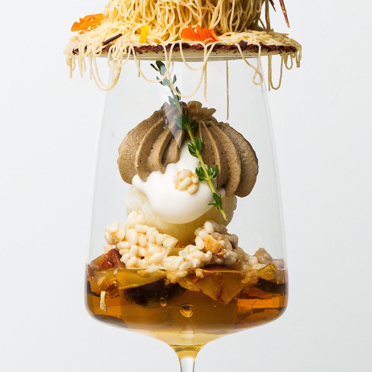 Shimizu Parfait Part 3 Parfait Mont d'Automne with smoked fig, Nagano Purple, and more